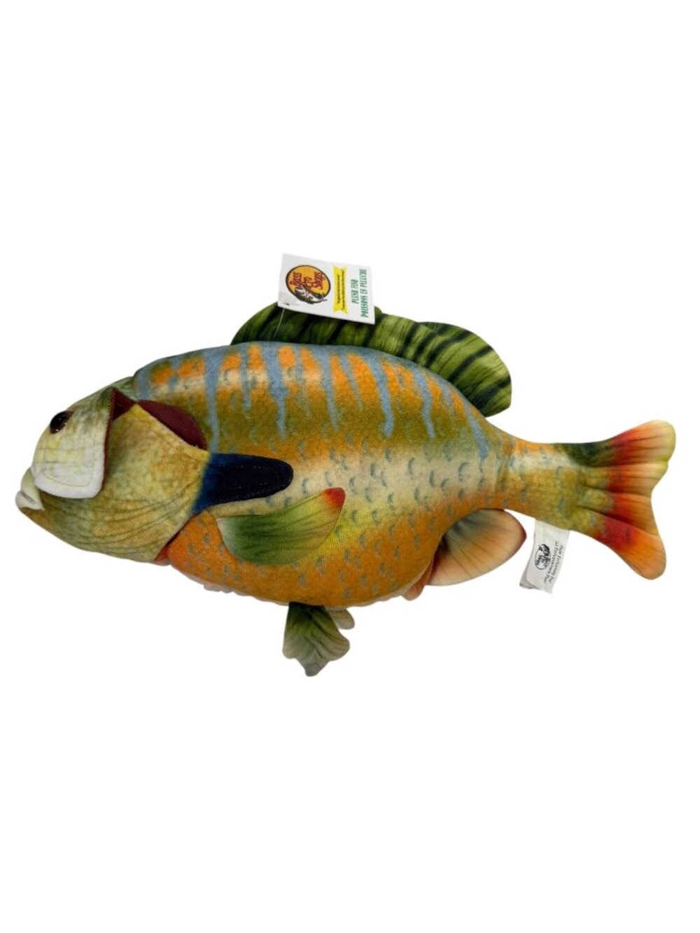 Bass Pro Shops Bluegill Plush Fish 13" Stuffed Animal 2497449 Hang Tag 2020